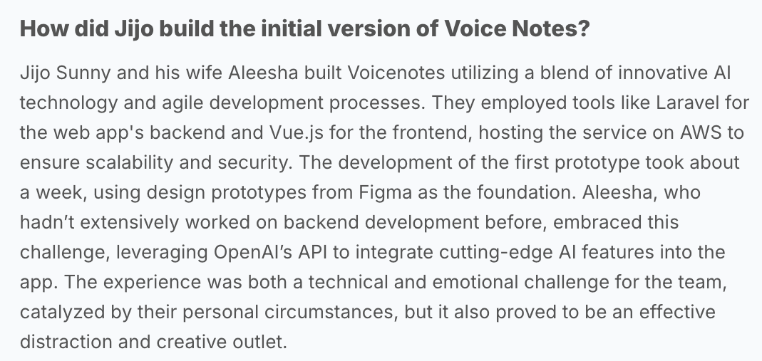 First initial version of VoiceNotes